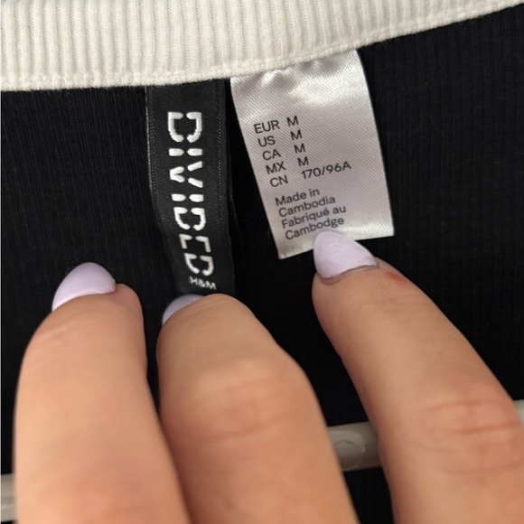Women’s H&M Black and White Sleeveless Dress - Medium - Picture 3 of 3